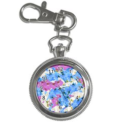 Tulips Floral Pattern Key Chain Watches by paulaoliveiradesign