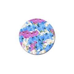 Tulips Floral Pattern Golf Ball Marker by paulaoliveiradesign