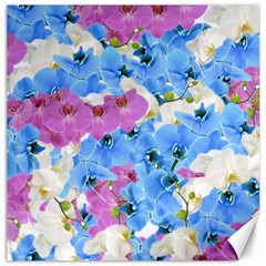 Tulips Floral Pattern Canvas 12  X 12  