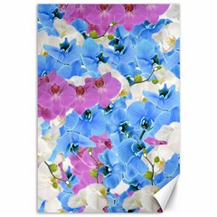 Tulips Floral Pattern Canvas 12  X 18  