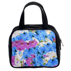 Tulips Floral Pattern Classic Handbags (2 Sides) by paulaoliveiradesign