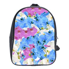 Tulips Floral Pattern School Bags(large)  by paulaoliveiradesign