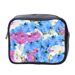 Tulips Floral Pattern Mini Toiletries Bag 2-side by paulaoliveiradesign