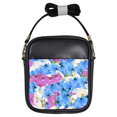 Tulips Floral Pattern Girls Sling Bags