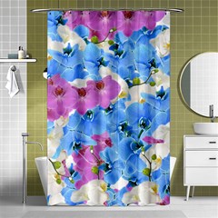 Tulips Floral Pattern Shower Curtain 48  X 72  (small) 