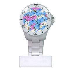 Tulips Floral Pattern Plastic Nurses Watch