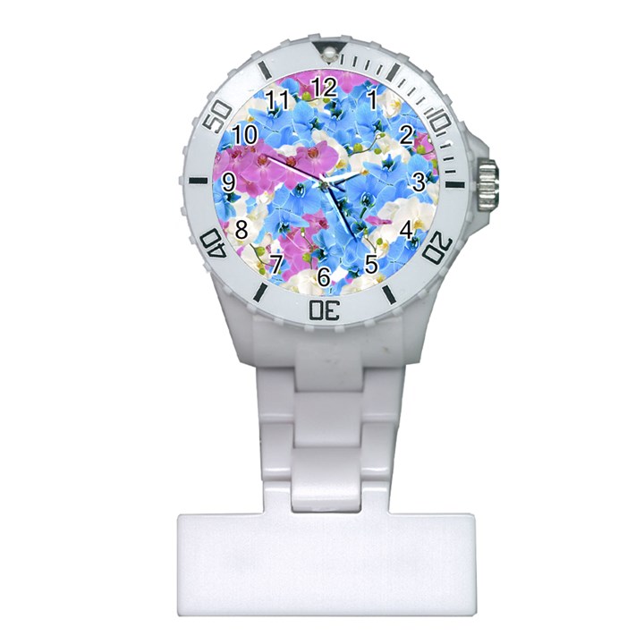 Tulips Floral Pattern Plastic Nurses Watch