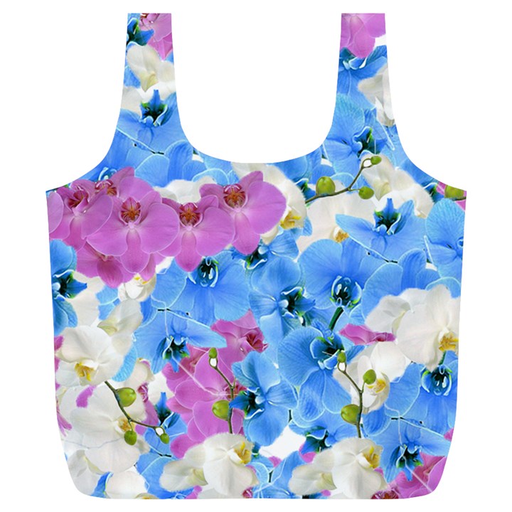 Tulips Floral Pattern Full Print Recycle Bags (L) 