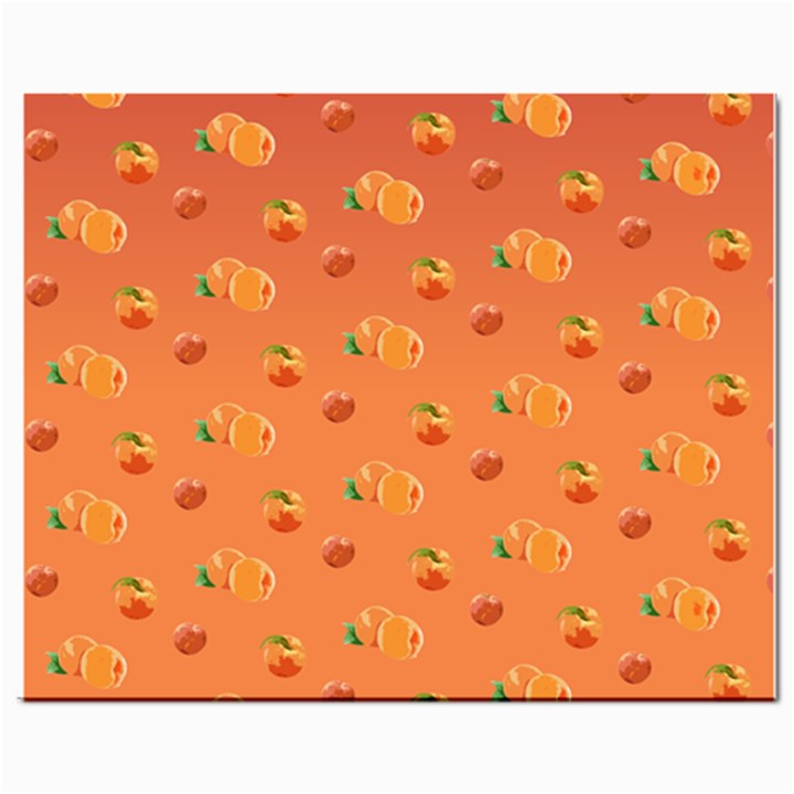 Peach Fruit Pattern Mini Button Earrings