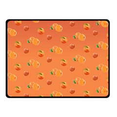 Peach Fruit Pattern Fleece Blanket (small)