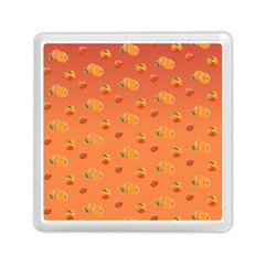 Peach Fruit Pattern Memory Card Reader (square)  by paulaoliveiradesign