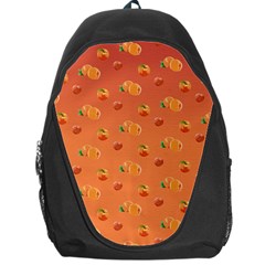 Peach Fruit Pattern Backpack Bag by paulaoliveiradesign