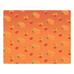 Peach Fruit Pattern Double Sided Flano Blanket (large) 