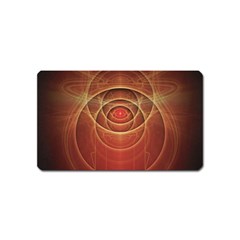 The Rusty Red Fractal Scarab Of Fiery Old Man Ra Magnet (name Card) by jayaprime