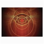 The Rusty Red Fractal Scarab of Fiery Old Man Ra Large Glasses Cloth (2-Side) Front