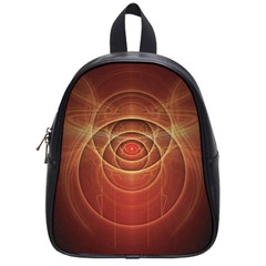 The Rusty Red Fractal Scarab Of Fiery Old Man Ra School Bags (small)  by jayaprime