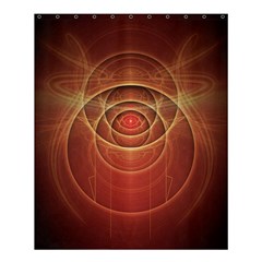 The Rusty Red Fractal Scarab Of Fiery Old Man Ra Shower Curtain 60  X 72  (medium)  by jayaprime