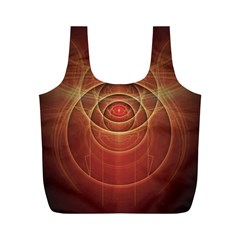 The Rusty Red Fractal Scarab Of Fiery Old Man Ra Full Print Recycle Bags (m)  by jayaprime