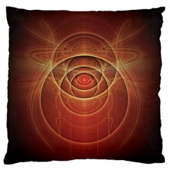 The Rusty Red Fractal Scarab Of Fiery Old Man Ra Standard Flano Cushion Case (one Side) by jayaprime