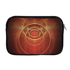 The Rusty Red Fractal Scarab Of Fiery Old Man Ra Apple Macbook Pro 17  Zipper Case by jayaprime