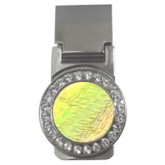 Paint On A Yellow Background                        Money Clip (cz) by LalyLauraFLM