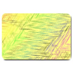 Paint On A Yellow Background                        Large Doormat by LalyLauraFLM