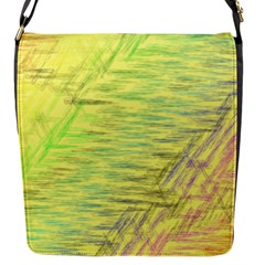 Paint On A Yellow Background                        Flap Closure Messenger Bag (s) by LalyLauraFLM