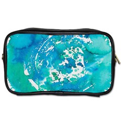 Blue Watercolors Circle                          Toiletries Bag (one Side) by LalyLauraFLM