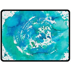 Blue Watercolors Circle                         Plate Mat by LalyLauraFLM