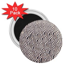 Zebra Pattern Animal Print 2 25  Magnets (10 Pack) 