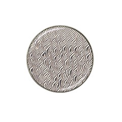 Zebra Pattern Animal Print Hat Clip Ball Marker (4 Pack) by paulaoliveiradesign