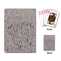 Zebra Pattern Animal Print Playing Card by paulaoliveiradesign