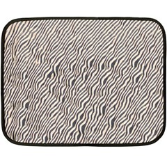 Zebra Pattern Animal Print Double Sided Fleece Blanket (mini)  by paulaoliveiradesign