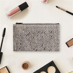 Zebra Pattern Animal Print Cosmetic Bag (small)  by paulaoliveiradesign