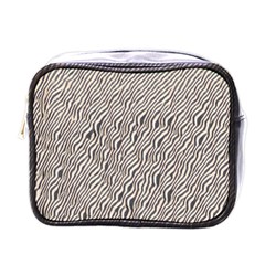 Zebra Pattern Animal Print Mini Toiletries Bags by paulaoliveiradesign