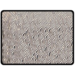 Zebra Pattern Animal Print Double Sided Fleece Blanket (large)  by paulaoliveiradesign