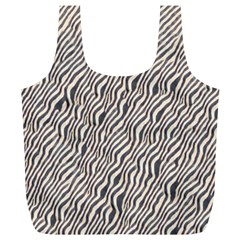 Zebra Pattern Animal Print Full Print Recycle Bags (l)  by paulaoliveiradesign