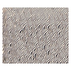 Zebra Pattern Animal Print Double Sided Flano Blanket (small)  by paulaoliveiradesign