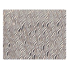 Zebra Pattern Animal Print Double Sided Flano Blanket (large)  by paulaoliveiradesign