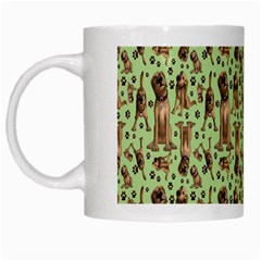 Puppy Dog Pattern White Mugs by BangZart