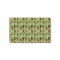 Puppy Dog Pattern Magnet (name Card) by BangZart