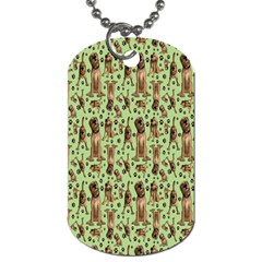 Puppy Dog Pattern Dog Tag (one Side) by BangZart