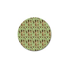 Puppy Dog Pattern Golf Ball Marker by BangZart