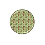 Puppy Dog Pattern Hat Clip Ball Marker Front