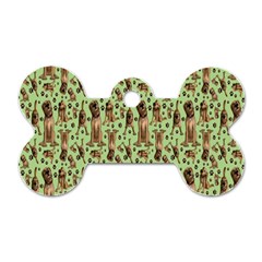 Puppy Dog Pattern Dog Tag Bone (two Sides) by BangZart