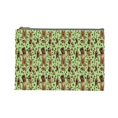 Puppy Dog Pattern Cosmetic Bag (large)  by BangZart