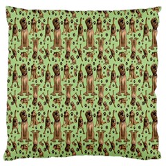 Puppy Dog Pattern Large Flano Cushion Case (one Side) by BangZart