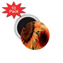 Sunflower Art  Artistic Effect Background 1 75  Magnets (10 Pack)  by BangZart