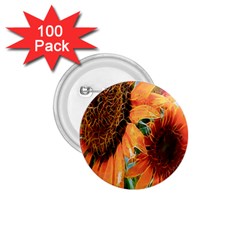 Sunflower Art  Artistic Effect Background 1 75  Buttons (100 Pack)  by BangZart