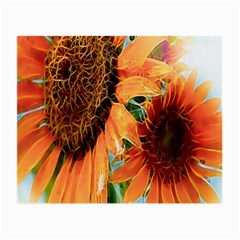 Sunflower Art  Artistic Effect Background Small Glasses Cloth by BangZart